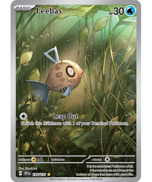 Scarlet & Violet Surging Sparks 198/191 - Feebas [Illustration Rare]