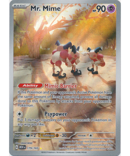 Scarlet & Violet 151 179/165 - Mr. Mime [Illustration Rare]